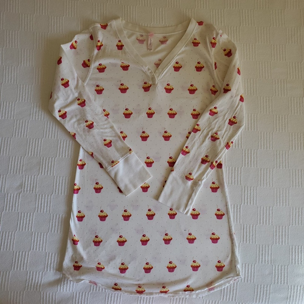 Victoria's Secret | Cotton Sleepshirt | Cupcakes Print | L